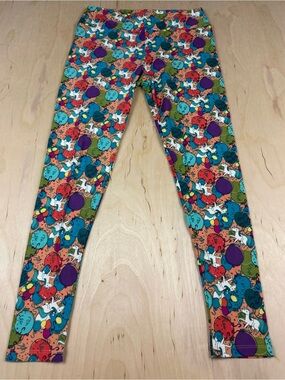 LuLaRoe birthday Multicolor Balloon & Unicorn Print Leggings